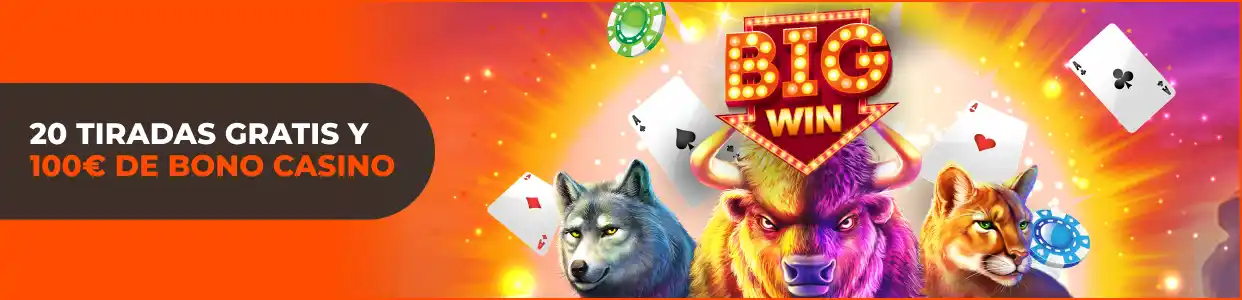 Promoción Enracha: 20 tiradas gratis y bono de casino de hasta 100€